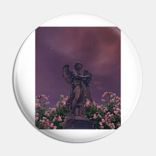 Dark Acadameia Angel Statue Pin