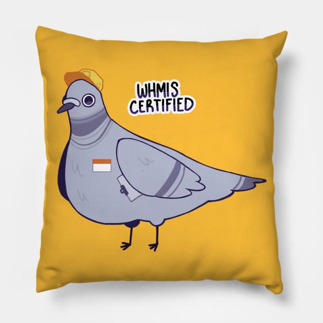 WHMIS Pigeon Pillow by Tina's Tees