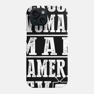 Person Woman Man Camera TV Cognitive Test Shirt Trump Words Phone Case