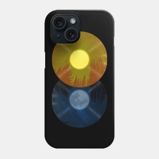 8 Songs About Day And Night - Vinyl Sun and Moon Design Phone Case