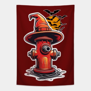 Fire Hydrant Costume a Witch Funny Lazy Halloween Ideas Tapestry