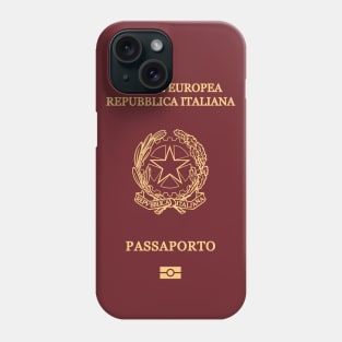 Italy passport Phone Case
