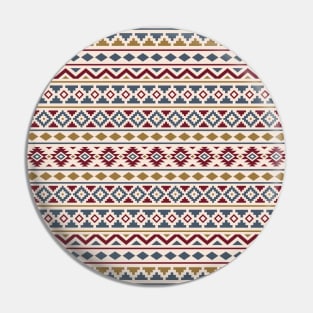 Aztec Essence Pattern II Blue Red Gld Crm Pin