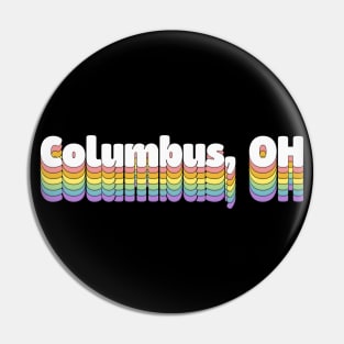 Columbus, OH // Retro Typography Design Pin