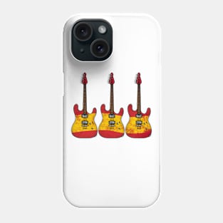 Electric Guitar Spanish Flag Guitarist Musician Spain Phone Case