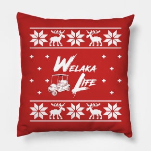 Welaka Life Christmas Golf Cart Pillow