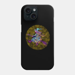 colorful witch Phone Case