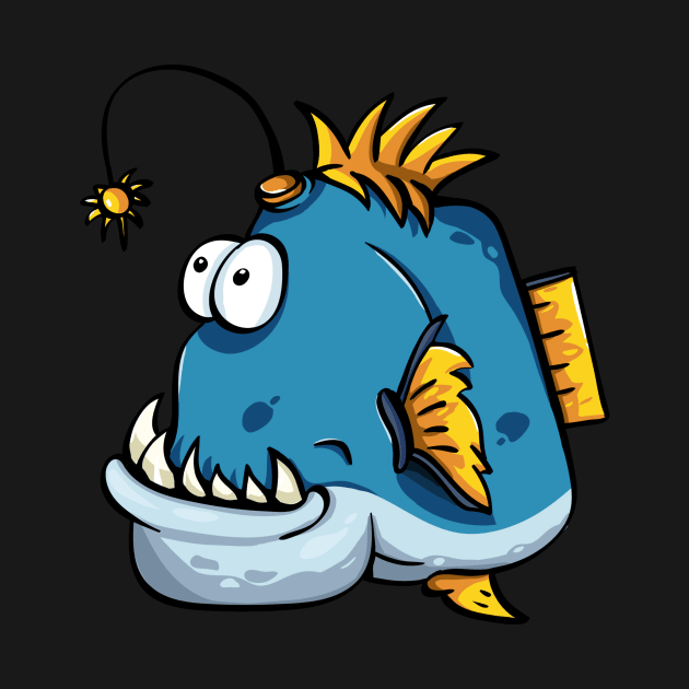 Crazy Funny Fish by Oliveshopping