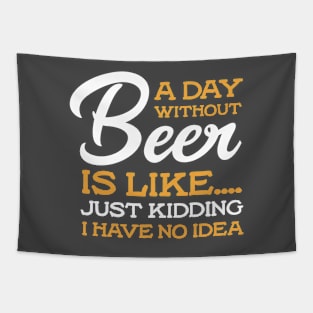 A Day Without Beer Tapestry