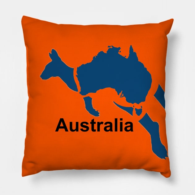 Australia Kangoroo Pillow by frgr