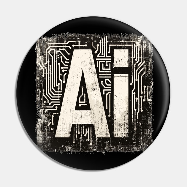 Artificial Intelligence Pin by Vehicles-Art