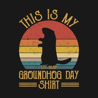 This Is My Groundhog Day Funny Rodent Lover T-Shirt