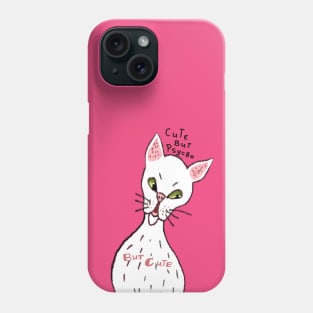 Cute Psycho Funny Sphynx Cat Phone Case