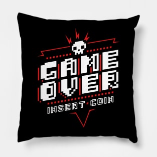 Game Over (Red) Pillow