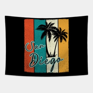 Retro San Diego Tapestry