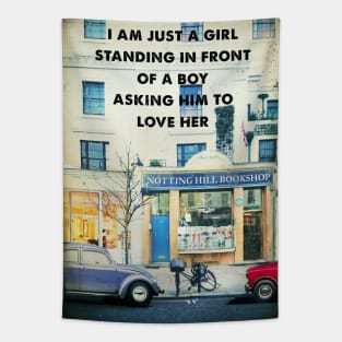 Notting Hill retro travel art print Tapestry