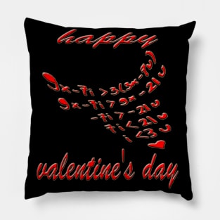 valentine's day math equation Pillow