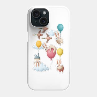 Floating Bunnies Phone Case