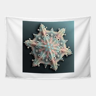 A Fractal Design in A Snowflake Motif Tapestry