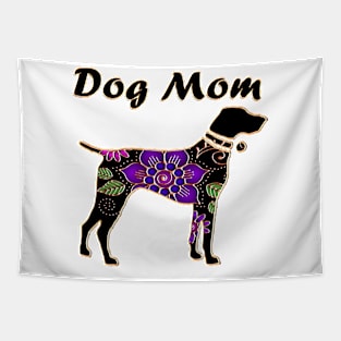 Dog Mom Floral Retriever Tapestry