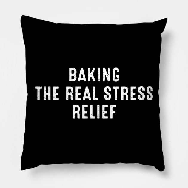 Baking The Real Stress Relief Pillow by trendynoize