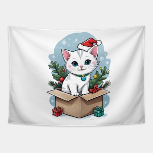 Cat christmas Tapestry