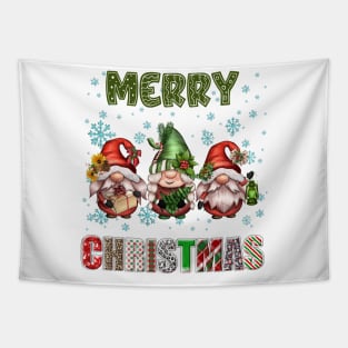 Merry Christmas Gnome Family Funny Xmas Tree Women Men Kids Tapestry