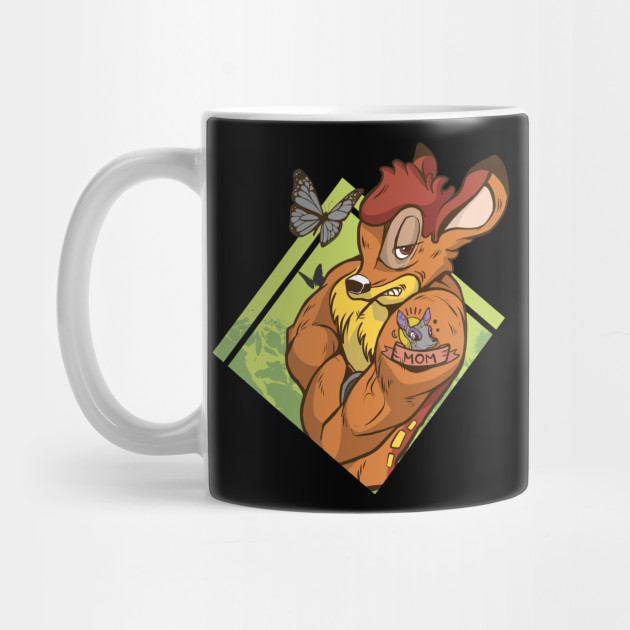 Muscle Bambi Bambi Deer Mug Teepublic