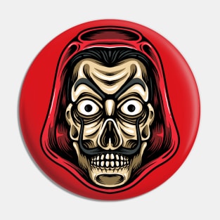 Salvador Skull Mask Pin