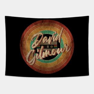 David Gilmour Vintage Circle Art Tapestry