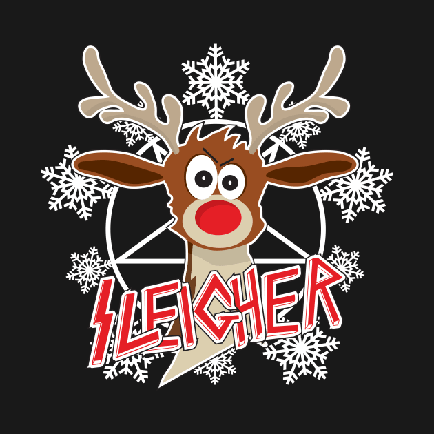 Sleigher Rudolph Shirt by BentonParkPrints