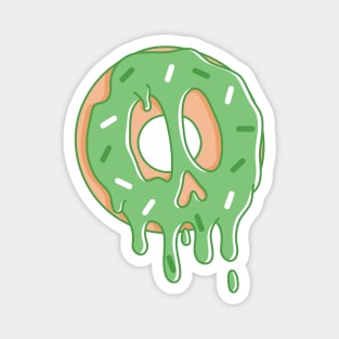 Dripping Donut Skull (Matcha) Magnet