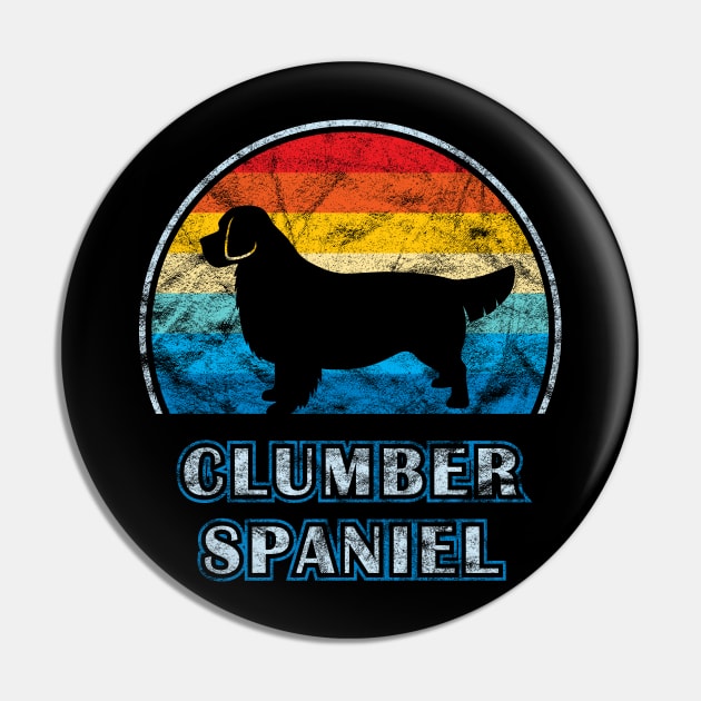 Clumber Spaniel Vintage Design Dog Pin by millersye