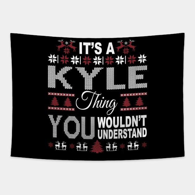 It's KYLE Thing You Wouldn't Understand Xmas Family Name Tapestry by Salimkaxdew