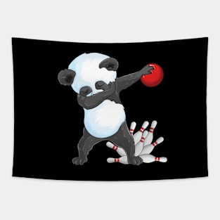 bowling Birthday dabbing Panda Bowling ball Panda Bowling Tapestry