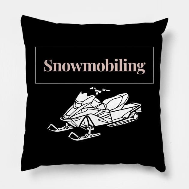 Snowmobiling  18 Pillow by TheSeason