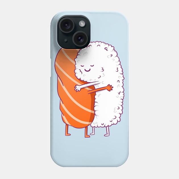 Sushi Hug Phone Case by Illustrasikuu