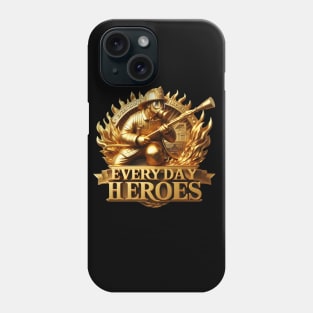 Blaze Crest: Iconic Emblem of Firefighters Phone Case