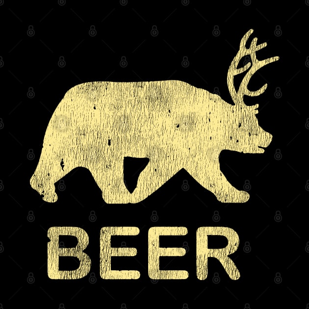 Beer Bear Deer Vintage by citkamt