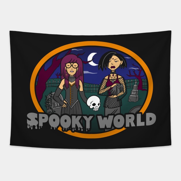 Spooky World Tapestry by DiegoPedauye