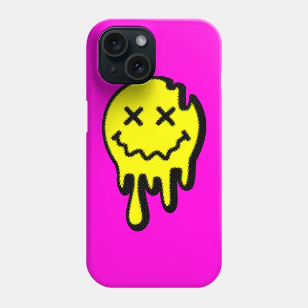 ACID SMILEY (MELTING) #6 (DEEP SHADOW) Phone Case by RickTurner