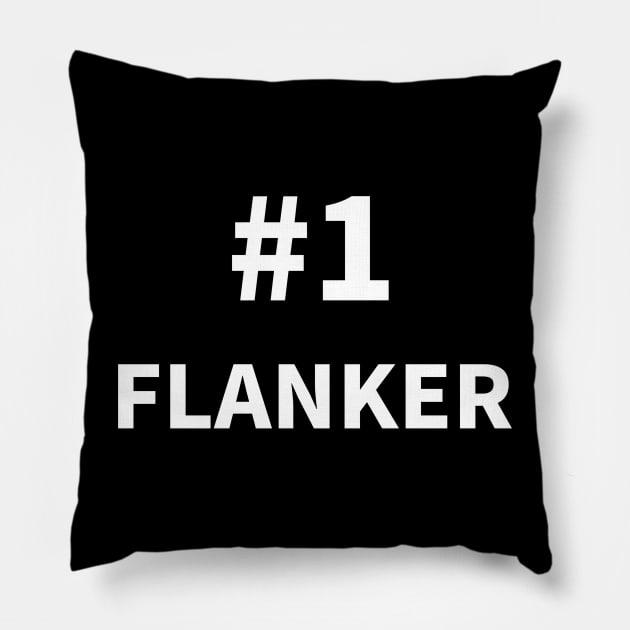 Number one FLANKER Pillow by NumberOneEverything