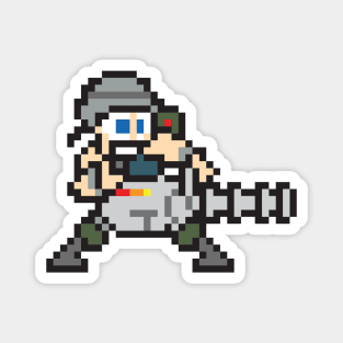 Gun-Thor 8Bit character Magnet