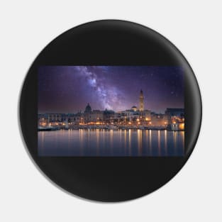 Cityscape of Bari, Italy at night Pin