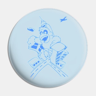 A Rampaging Ape Pin