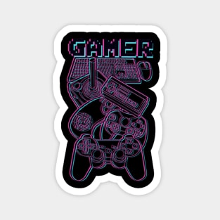 Gamer gamer gaming for life Magnet