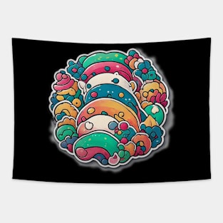 Mochi Tea Vintage Kawaii Coffee Since Katakana Tapestry