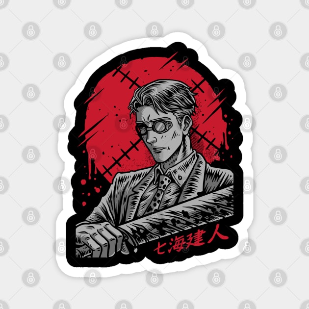 Jujutsu Kaisen Nanami Ratio Technique Art Magnet by Otaku Vibes