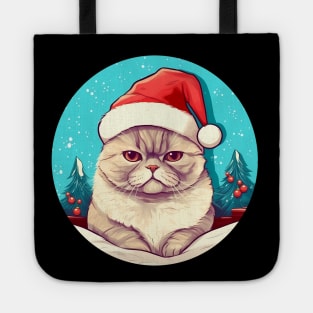 Exotic Shorthair Cat Xmas, Love Cats Tote