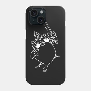 Featherknight Cheer (white) Phone Case